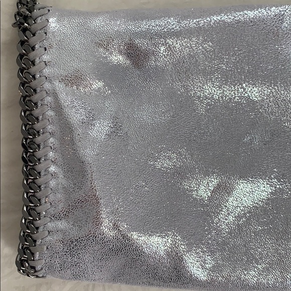Stella McCartney Falabella Foldover Bag EUC Metallic Silver - Picture 13 of 17